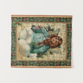 Weihnachtsgel mit Geige Wandteppich (Vorderseite (Horizontal))