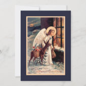 Weihnachtsgel mit Hirscheinladung Einladung (Vorderseite)