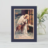 Weihnachtsgel mit Hirscheinladung Einladung (Stehend Vorderseite)