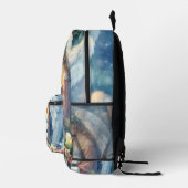 Weihnachtsgel mit Lamm im Winter Frieden Bedruckter Rucksack (Rechts)