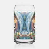 Weihnachtsgel mit Lamm im Winter Frieden Dosenglas (Links)