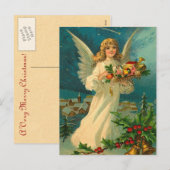 Weihnachtsgel mit Spielzeug Feiertagspostkarte (Vorne/Hinten)