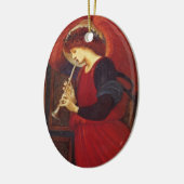 Weihnachtsgel mit Trumpet Keramikornament (Links)