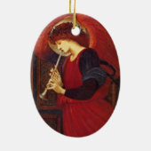 Weihnachtsgel mit Trumpet Keramikornament (Hinten)