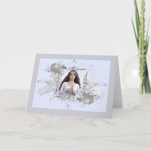 Weihnachtsgel mit Wings & Framing Feiertagskarte (Vorderseite)