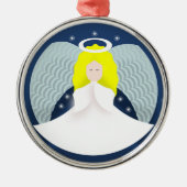 Weihnachtsgel mit Wings Ornament Aus Metall (Vorne)