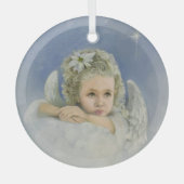 Weihnachtsgel Ornament Aus Glas (Vorderseite)