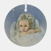 Weihnachtsgel Ornament Aus Glas (Rückseite)