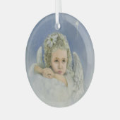 Weihnachtsgel Ornament Aus Glas (Vorderseite links)