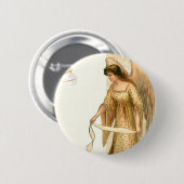 Weihnachtsgel & Ornamente Button (Vorne & Hinten)