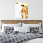 Weihnachtsgel & Ornamente Leinwanddruck (Insitu (Schlafzimmer))