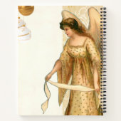 Weihnachtsgel & Ornamente Notizblock (Rückseite)