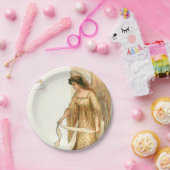 Weihnachtsgel & Ornamente Pappteller (Party)