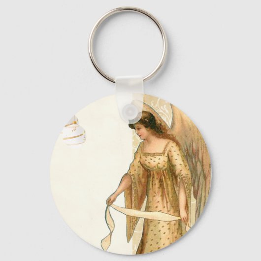 Weihnachtsgel & Ornamente Schlüsselanhänger (Vorderseite)