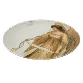 Weihnachtsgel & Ornamente Schneidebrett (Ecke)