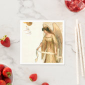 Weihnachtsgel & Ornamente Serviette (Beispiel)