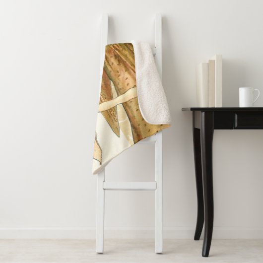 Weihnachtsgel & Ornamente Sherpadecke (Beispiel)