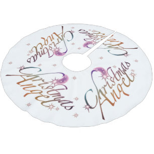 Weihnachtsgel Polyester Weihnachtsbaumdecke