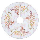 Weihnachtsgel Polyester Weihnachtsbaumdecke (Vorderseite)