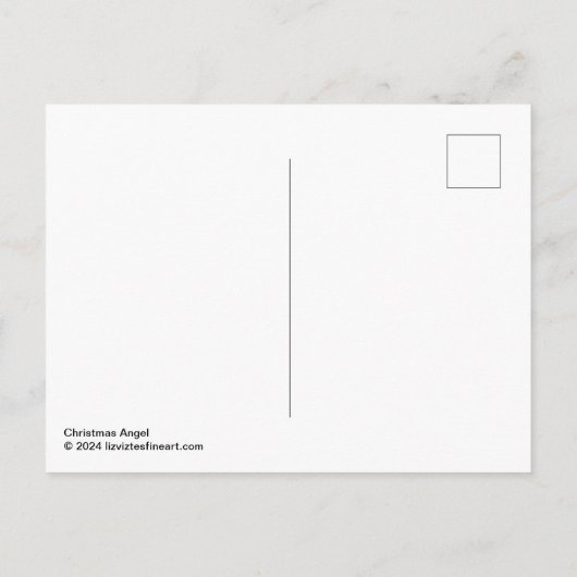 Weihnachtsgel Postkarte (Rückseite)