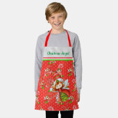 Weihnachtsgel Schürze (Getragen)