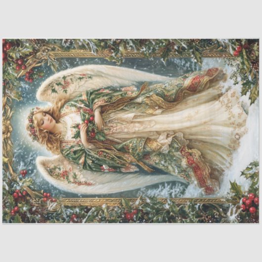 Weihnachtsgel Seidenpapier (Vorderseite)