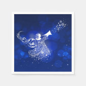 Weihnachtsgel Serviette (Vorderseite)