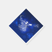 Weihnachtsgel Serviette (Ecke)