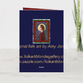 Weihnachtsgel & Sterne - Urlaubskarte (2) Feiertagskarte (Rückseite)