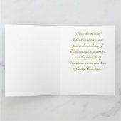 Weihnachtsgel und Kaninchen Karte (Innenseite)