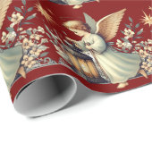 Weihnachtsgel und Lattern Geschenkpapier (Rolleneckpunkt)