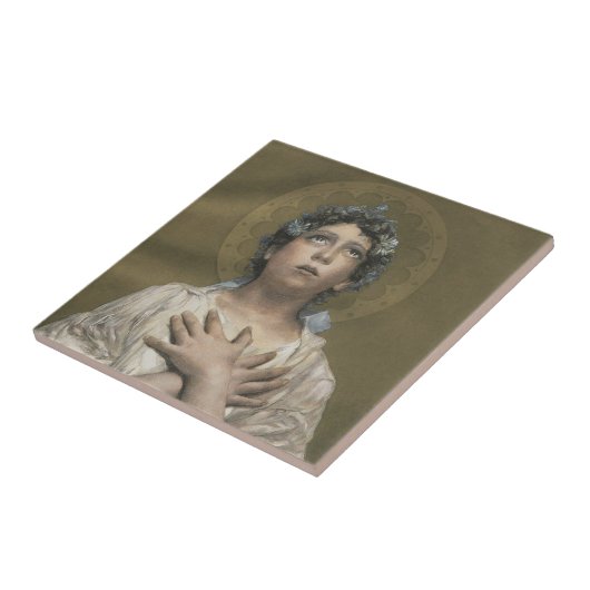 Weihnachtsgel (von Erulo Eroli) Fliese (Seite)