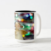 Weihnachtsgel Zweifarbige Tasse (VorderseiteRechts)