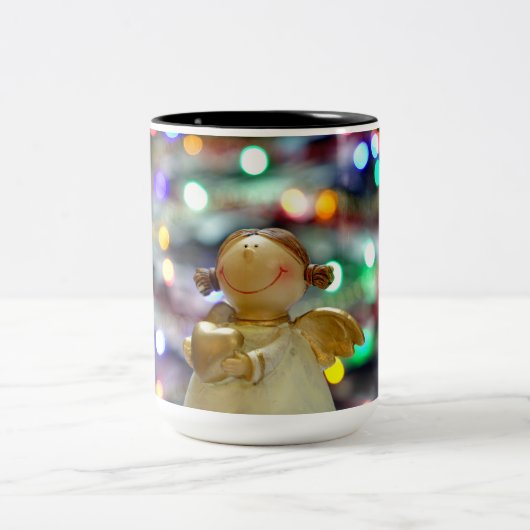 Weihnachtsgel Zweifarbige Tasse (Mittel)