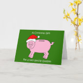 Weihnachtsgeld-Geschenk für Godson Karte (Gelbe Blume)