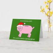 Weihnachtsgeld-Geschenk für Godtochter Karte (Gelbe Blume)