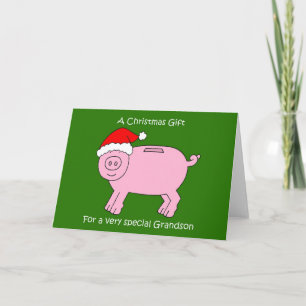 Weihnachtsgeld-Geschenk für Grandson Karte