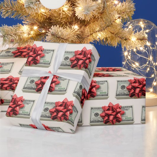 Weihnachtsgeld-Stack-Geschenk mit Ribbon Geschenkpapier (Feiertage)