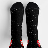 Weihnachtsgenom auf schwarzen Socken (Oben)