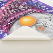 Weihnachtsgenom in Lila Hat Baby Sherpa Blanket Sherpadecke (3/4)