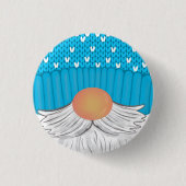 Weihnachtsgenome Winter Hat Beard Sweater Button (Vorderseite)