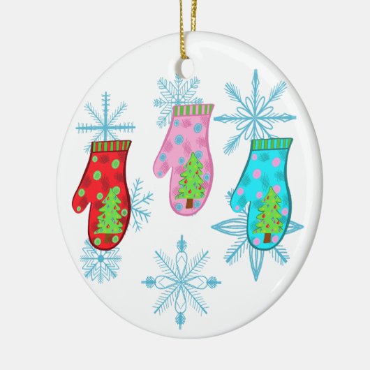 Weihnachtsgenossen Keramik Ornament (Links)