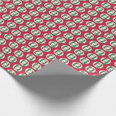 Weihnachtsgeparde Geschenkpapier (Ecke)