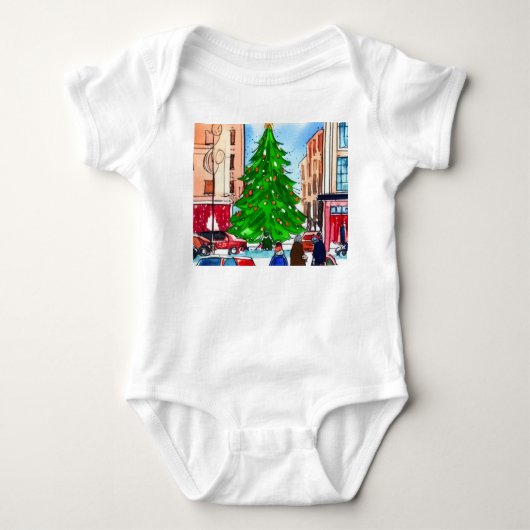 Weihnachtsgeschäft Baby Strampler (Vorderseite)