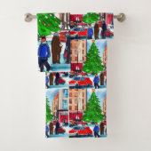 Weihnachtsgeschäft Badhandtuch Set (Insitu)