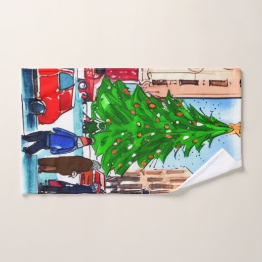 Weihnachtsgeschäft Badhandtuch Set (Handtuch)