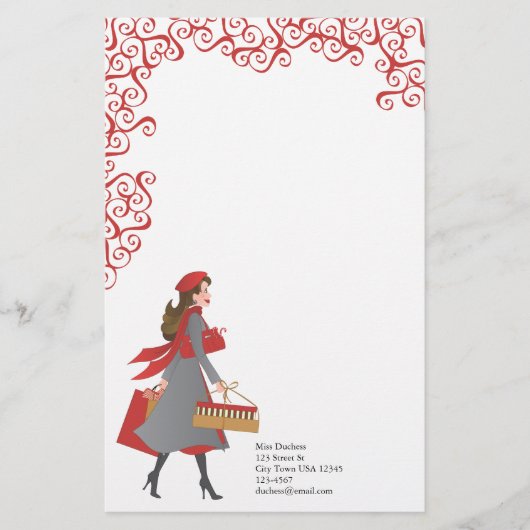 Weihnachtsgeschäft Briefpapier (Vorderseite)