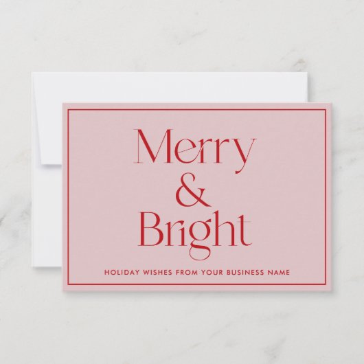 Weihnachtsgeschäft dank Karte (Vorderseite)