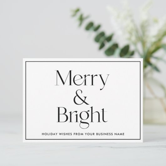 Weihnachtsgeschäft dank Karte (Stehend Vorderseite)