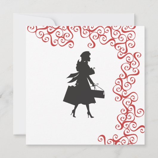 Weihnachtsgeschäft Einladung (Rückseite)